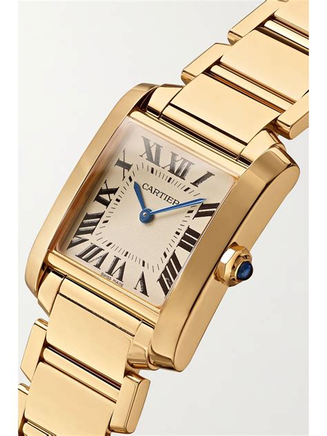 gold cartier womens watch|18 karat gold cartier watch.